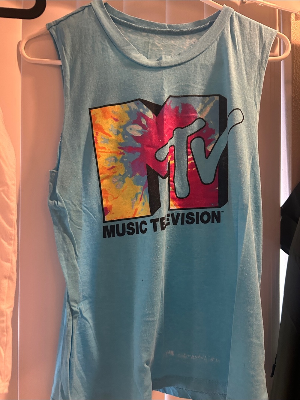MTV Kids Yellow Logo Tank Top with Bold Retro Graphic - Picture 7 of 7